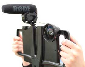 Ipad camera kit with lens and microphone